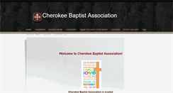 Desktop Screenshot of cherokeebaptistassociation.com